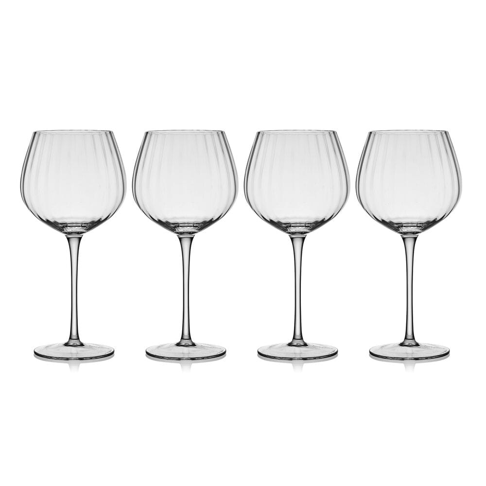 Optic Set of 4 Red Wine Glasses - Image 4