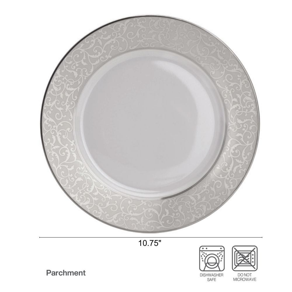 Parchment Set of 4 Dinner Plates - Image 3