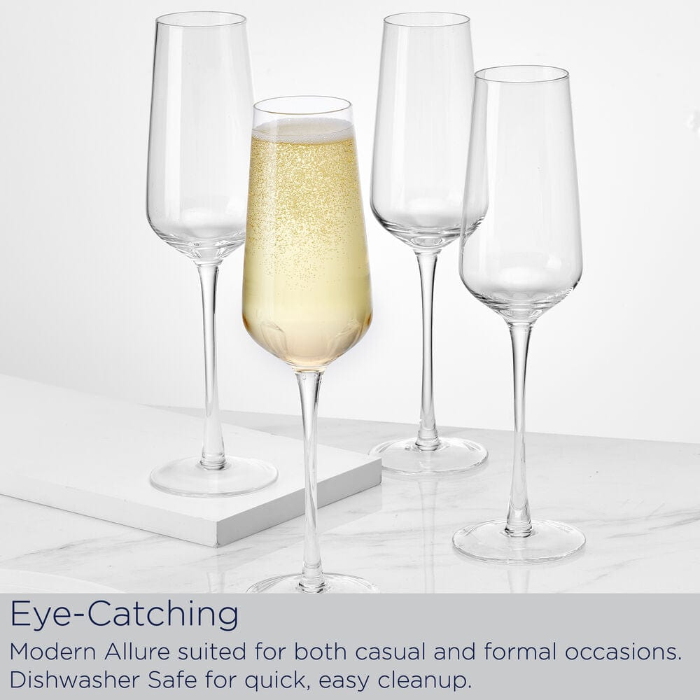 Samantha Set of 4 Flute Glasses - Image 5