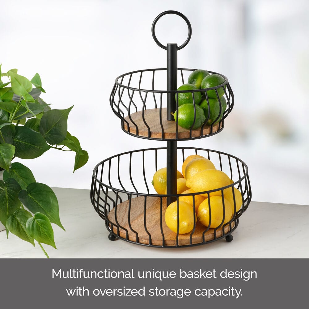Savannah 2 Tier Fruit Storage Basket - Image 6