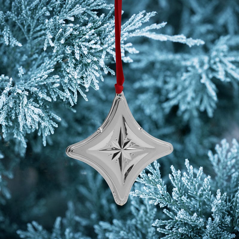 2024 Silver Plate Star Ornament 3rd Edition - Image 2