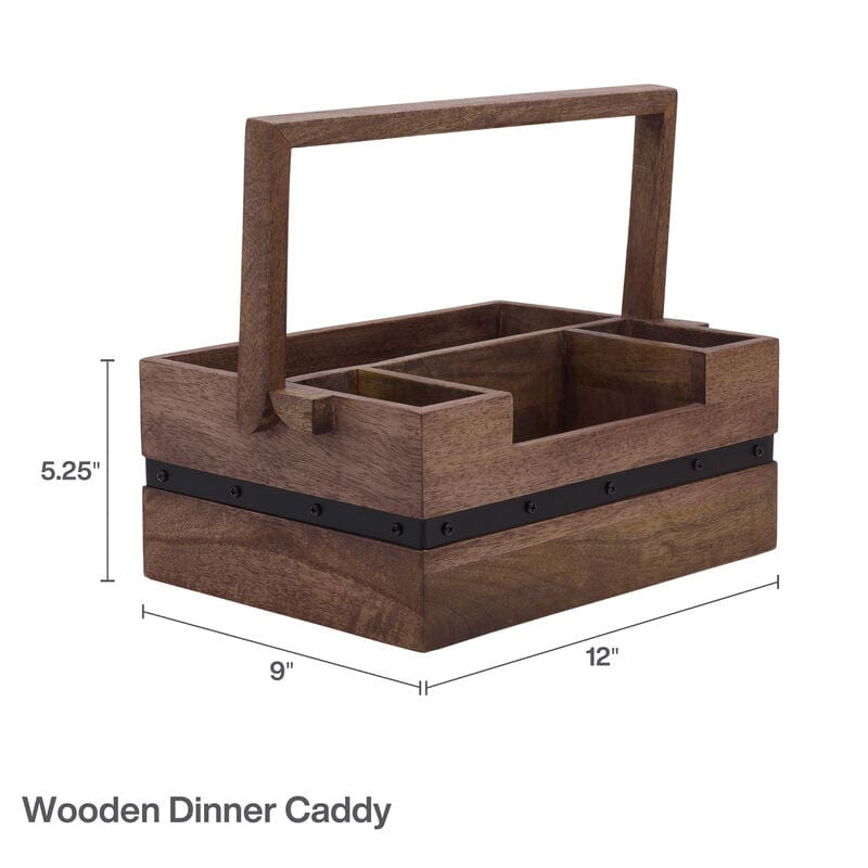 Rustic Hostess Flatware Storage Caddy - Image 3