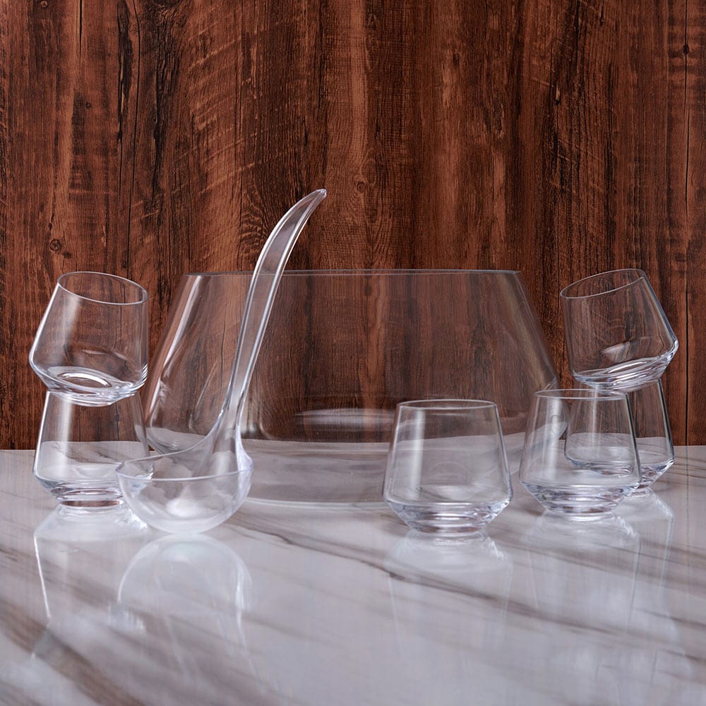 Akimbo 8 Piece Punch Bowl Set - Image 3