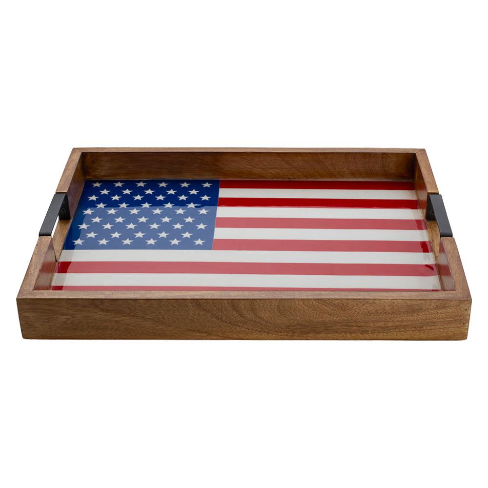 American Flag Lazy Susan Serve Tray - Image 4