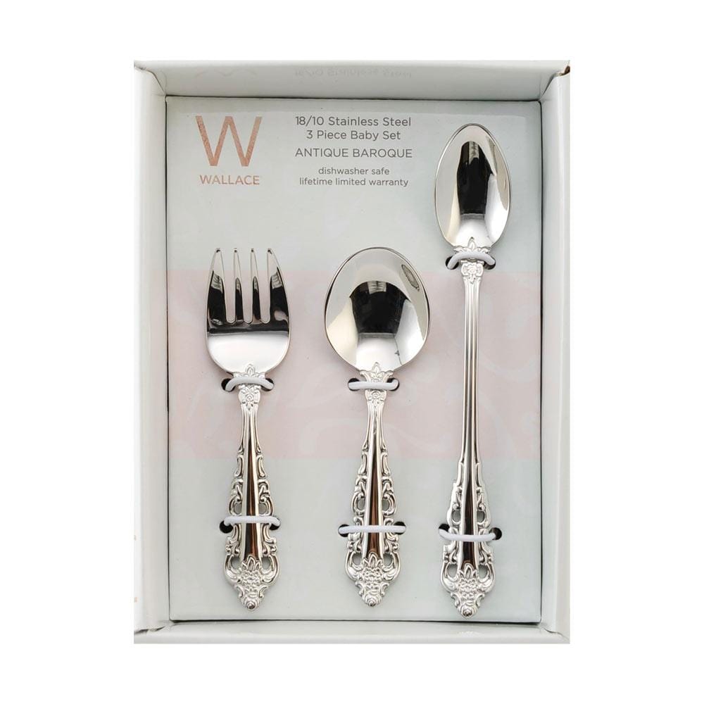 Antique Baroque 3 Piece Baby Feeding Set - Image 2