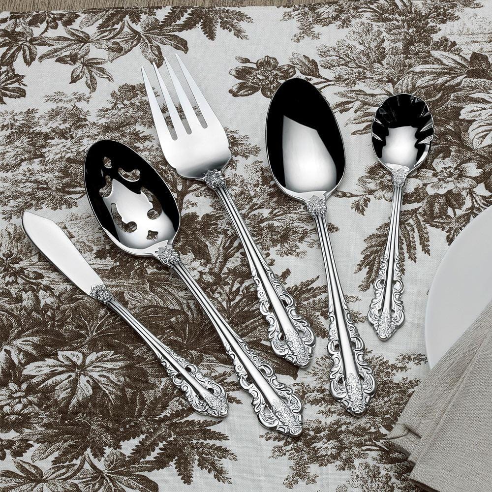 Antique Baroque 65 Piece Flatware Set. Service for 12 - Image 3