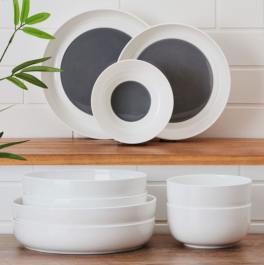 Austyn 9 Piece Dinnerware Bowl Set. Service for 3 - Image 3