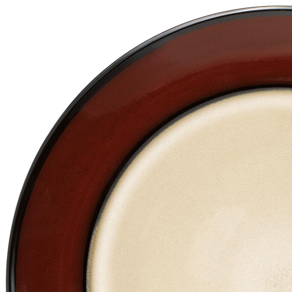 Belmont Set of 4 Red Round Dinner Plates - Image 2