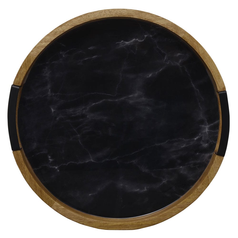 Black Marble Lazy Susan Serve Tray - Image 7