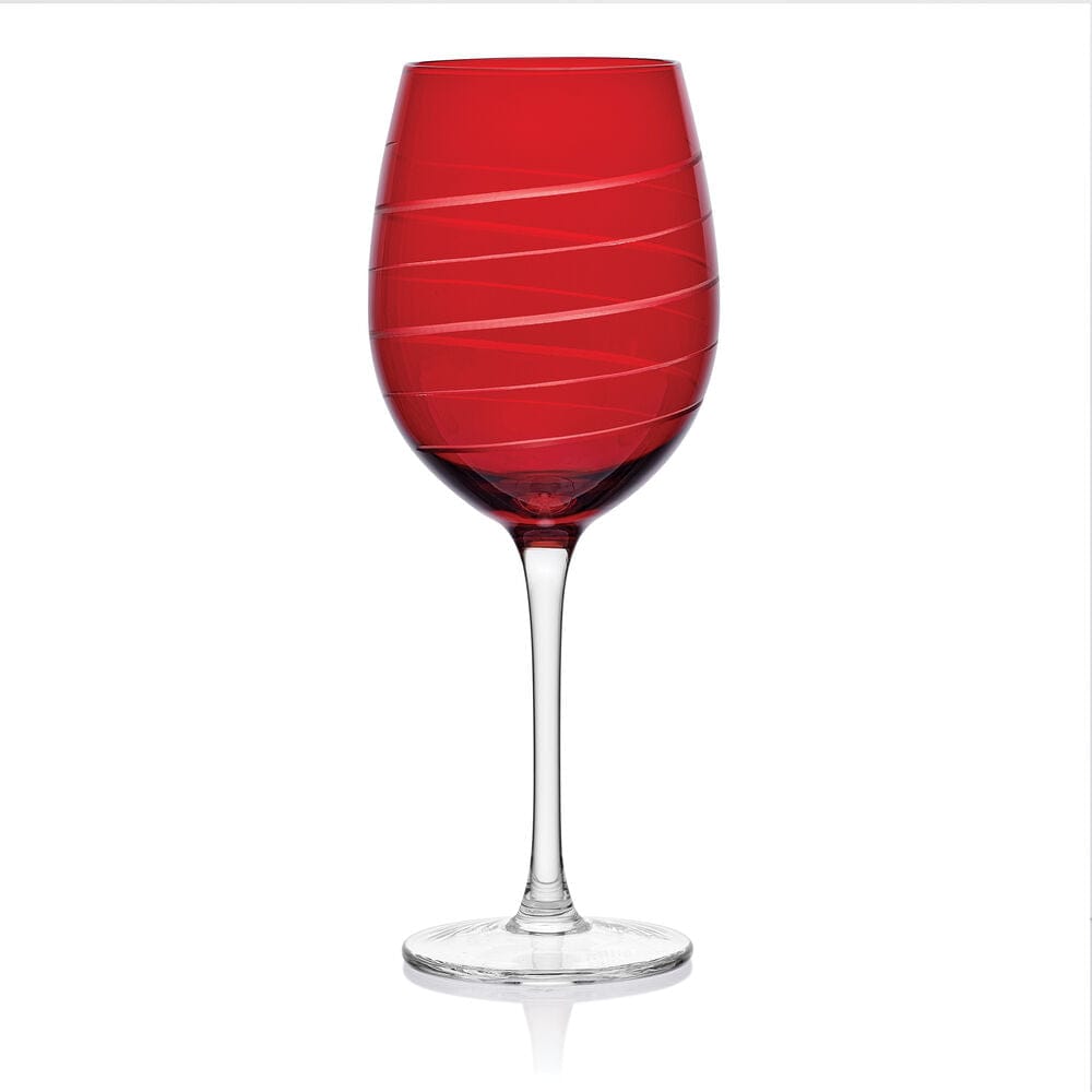 Cheers? Set of 6 Ruby Wine Glasses - Image 10