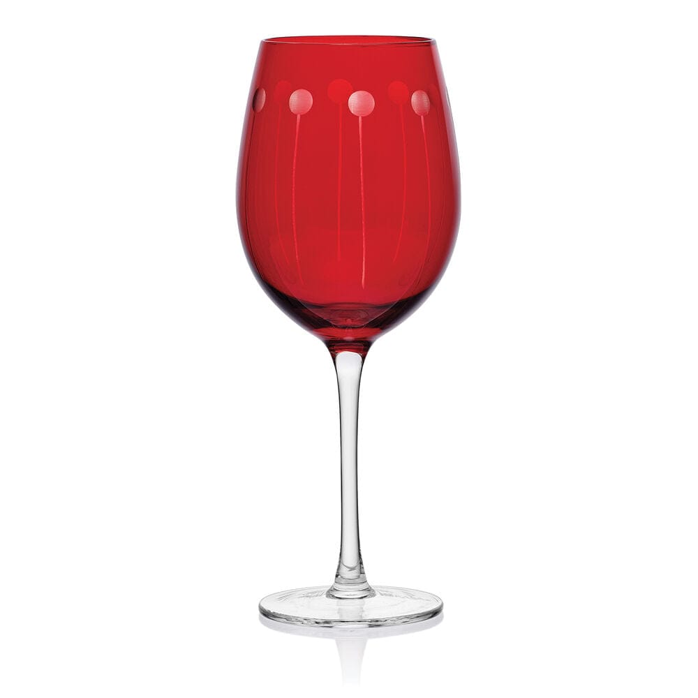 Cheers? Set of 6 Ruby Wine Glasses - Image 6