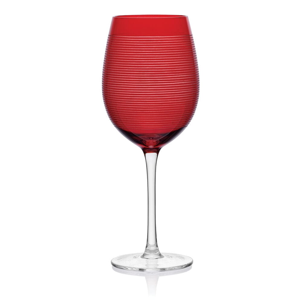 Cheers? Set of 6 Ruby Wine Glasses - Image 9