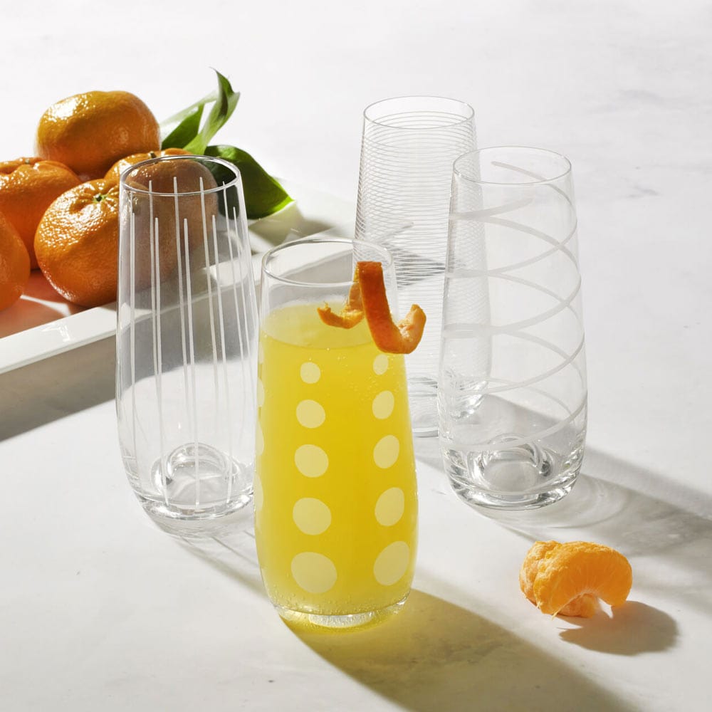 Cheers? Set of 4 Stemless Flute Glasses - Image 2