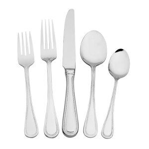 Continental Bead 65 Piece Flatware Set. Service for 12