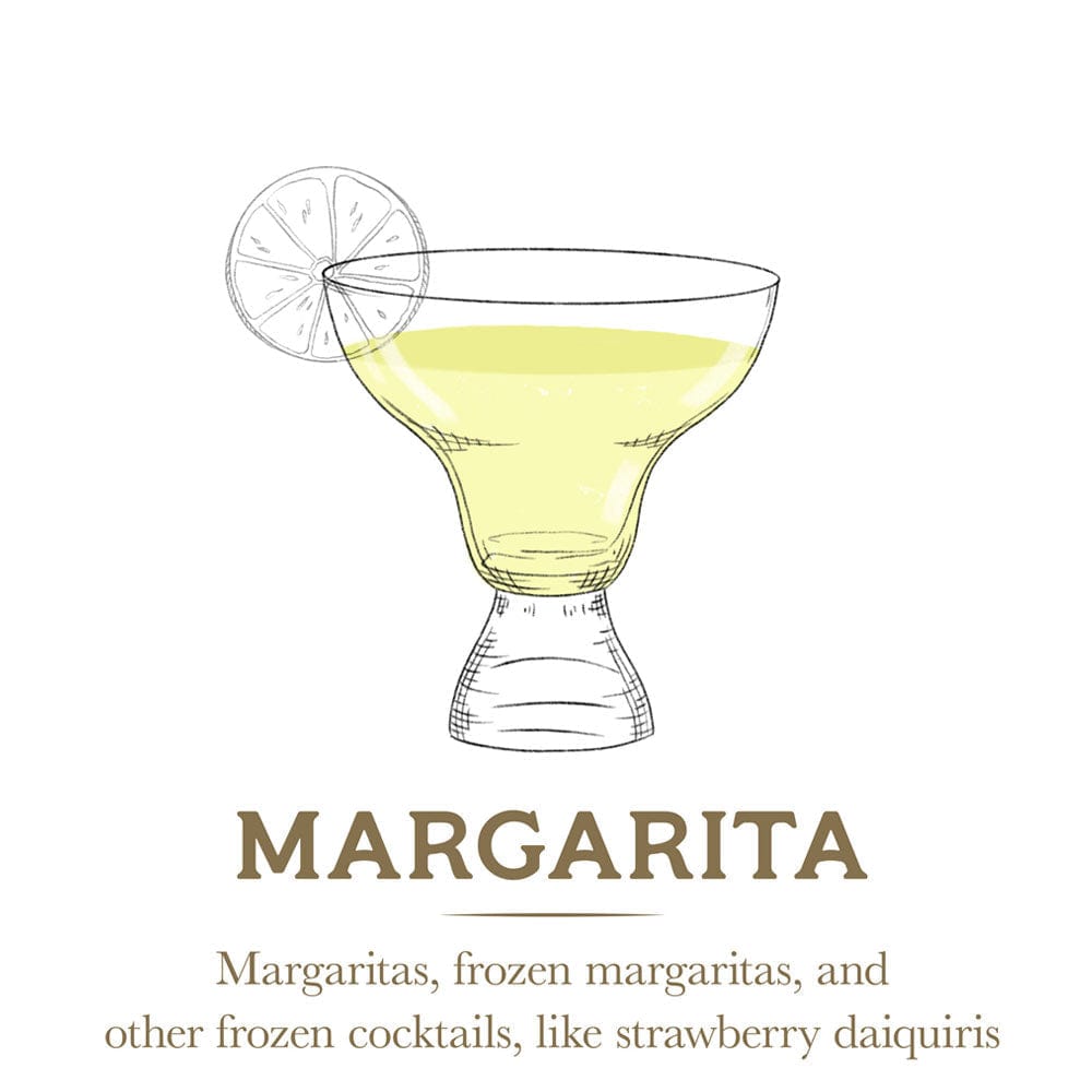 Craft Cocktail Set of 4 Stemless Margarita Glasses - Image 4