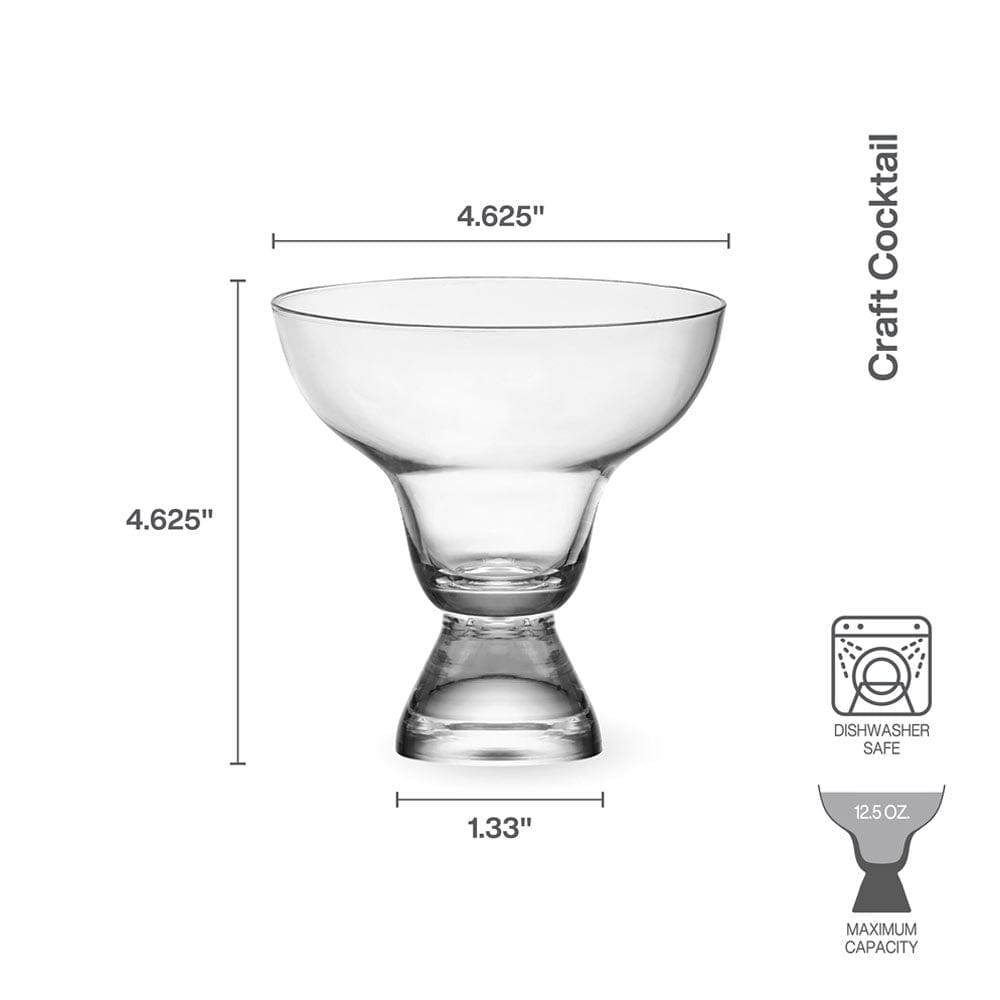 Craft Cocktail Set of 4 Stemless Margarita Glasses - Image 5