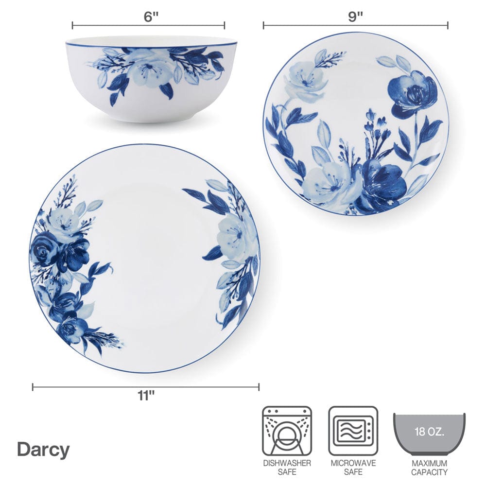 Darcy 12 Piece Dinnerware Set. Service for 4 - Image 5