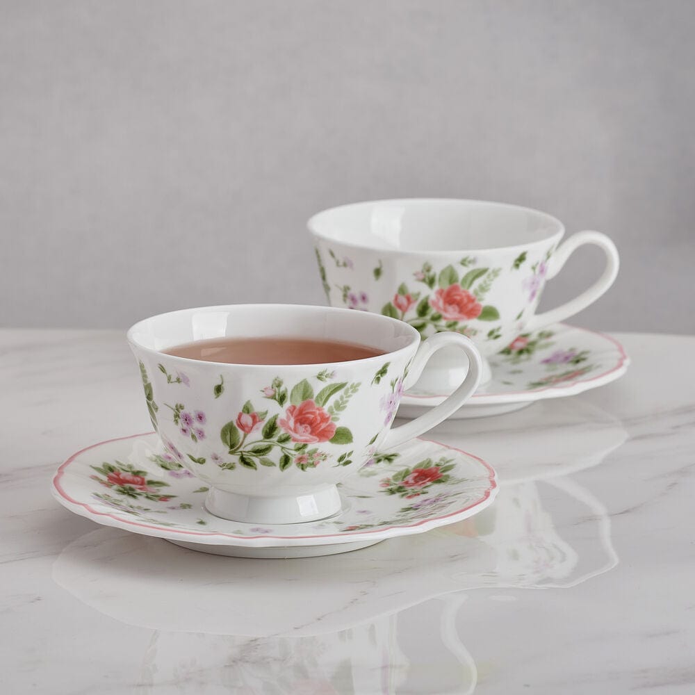 Darling Set of 2 Teacups and Saucers - Image 2