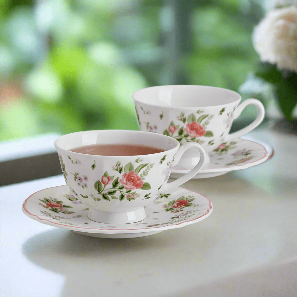 Darling Set of 2 Teacups and Saucers - Image 7