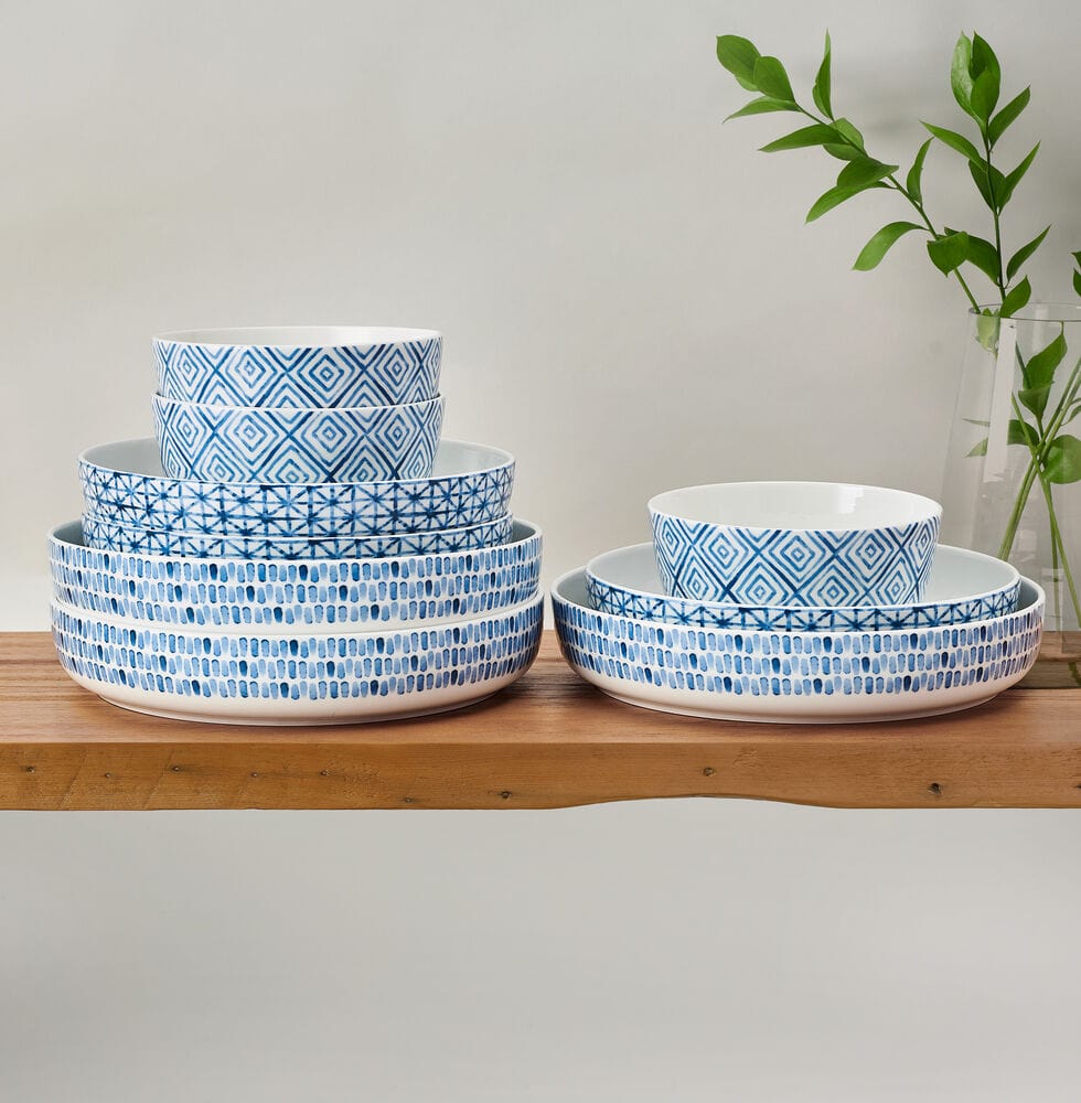 Dillon 9 Piece Dinnerware Bowl Set. Service for 3 - Image 7