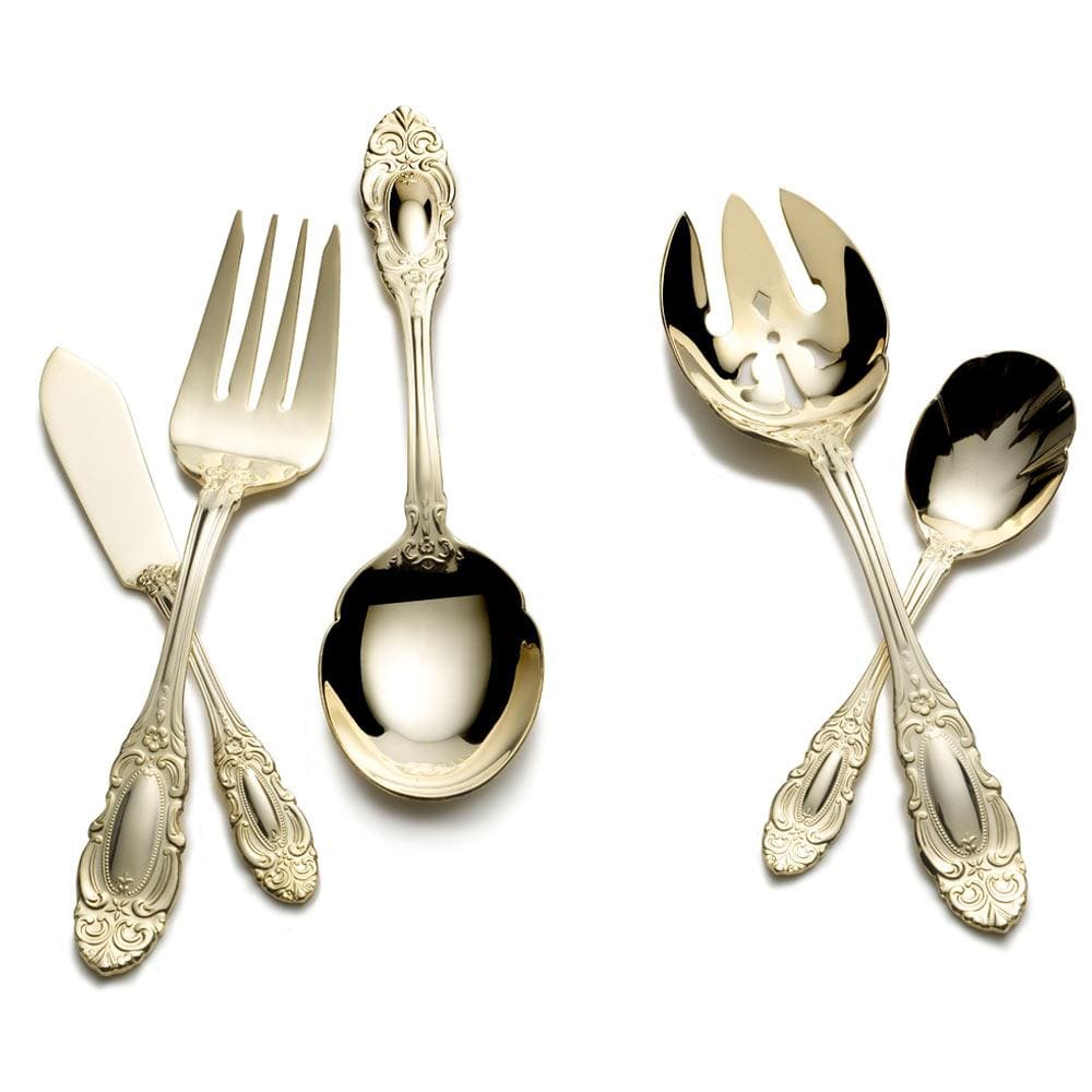 Duchess Gold Plated 65 Piece Flatware Set - Image 3