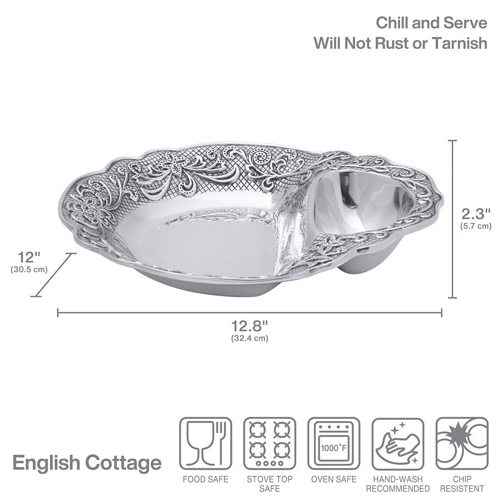 English Cottage Chip and Dip Serve Bowl - Image 3