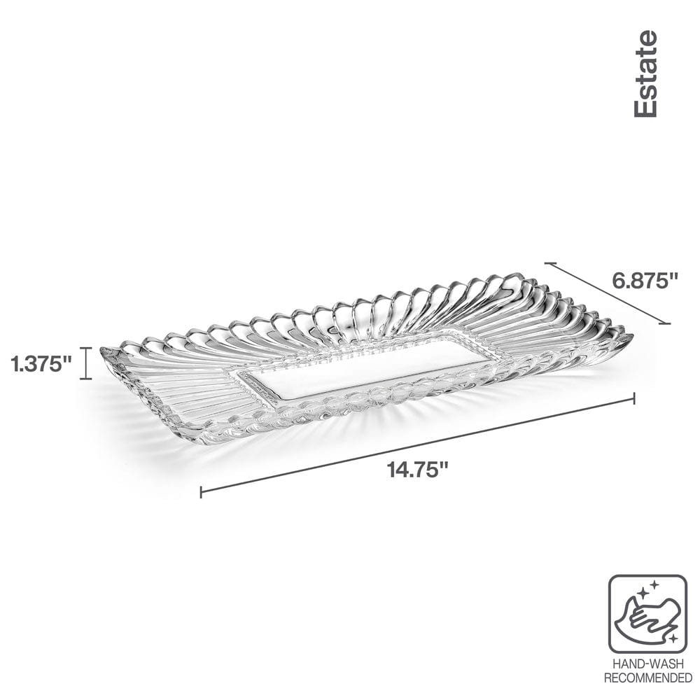 Estate Crystal Rectangular Tray - Image 5