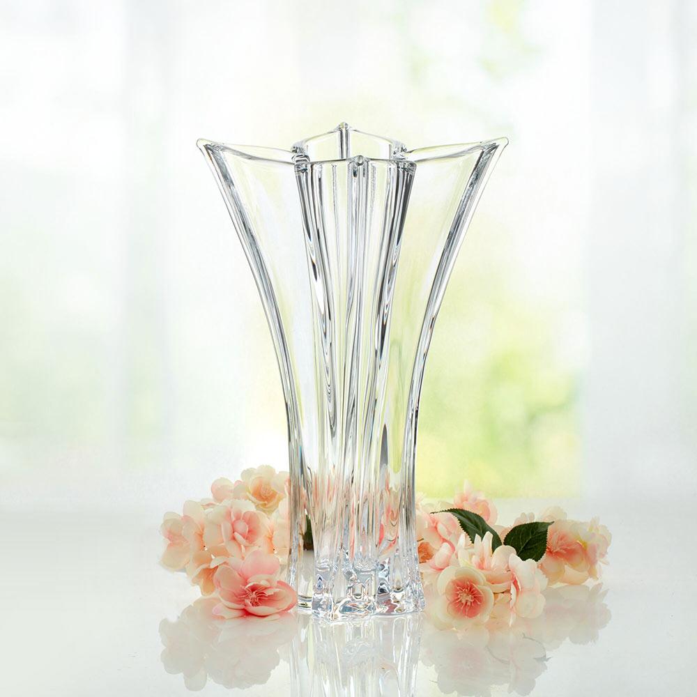 Florale 14 Inch Crystal Vase - Image 2