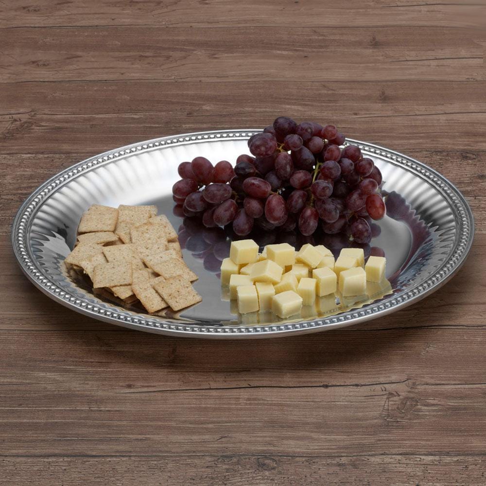 Flutes & Pearls Large Oval Tray - Image 2