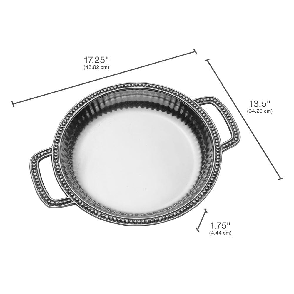 Flutes & Pearls Low Handled Tray - Image 4