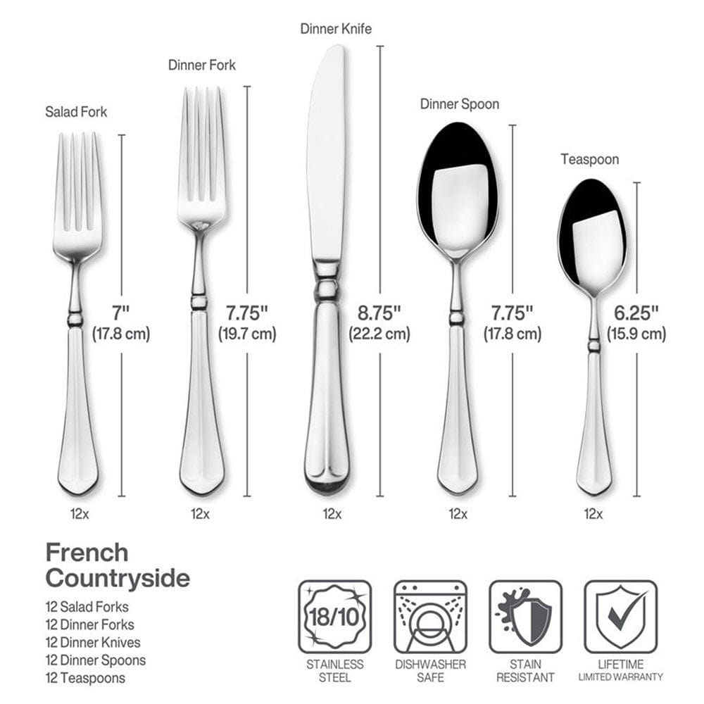 French Countryside? 65 Piece Flatware Set. Service for 12 - Image 7