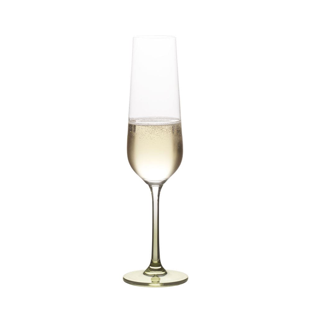 Gianna Ombre Sage Set of 4 Flute Glasses - Image 4