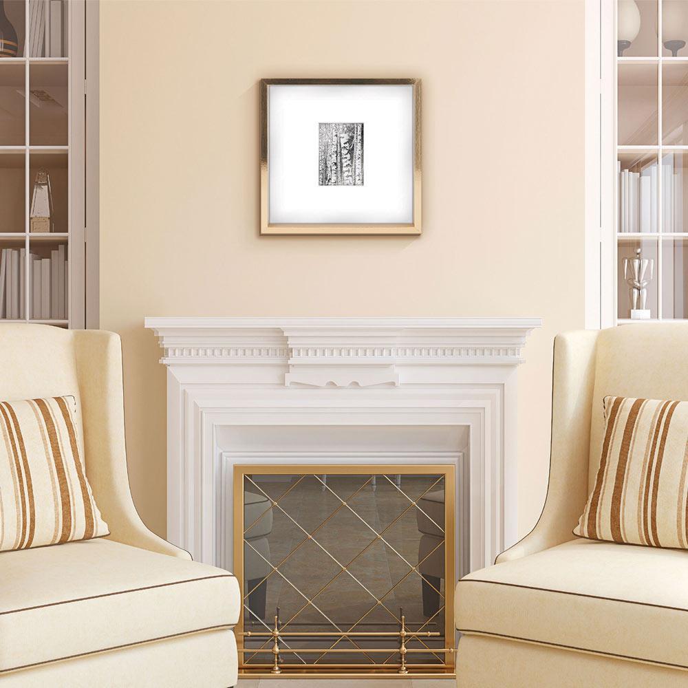 Gold 15 x 15 Gallery Square Frame. Matted to 5 x 7 - Image 2