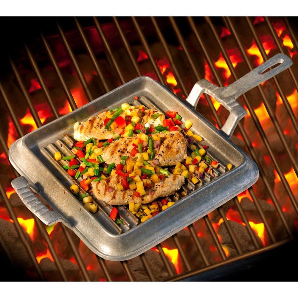 Gourmet Grillware Square Griddle with Handles - Image 2