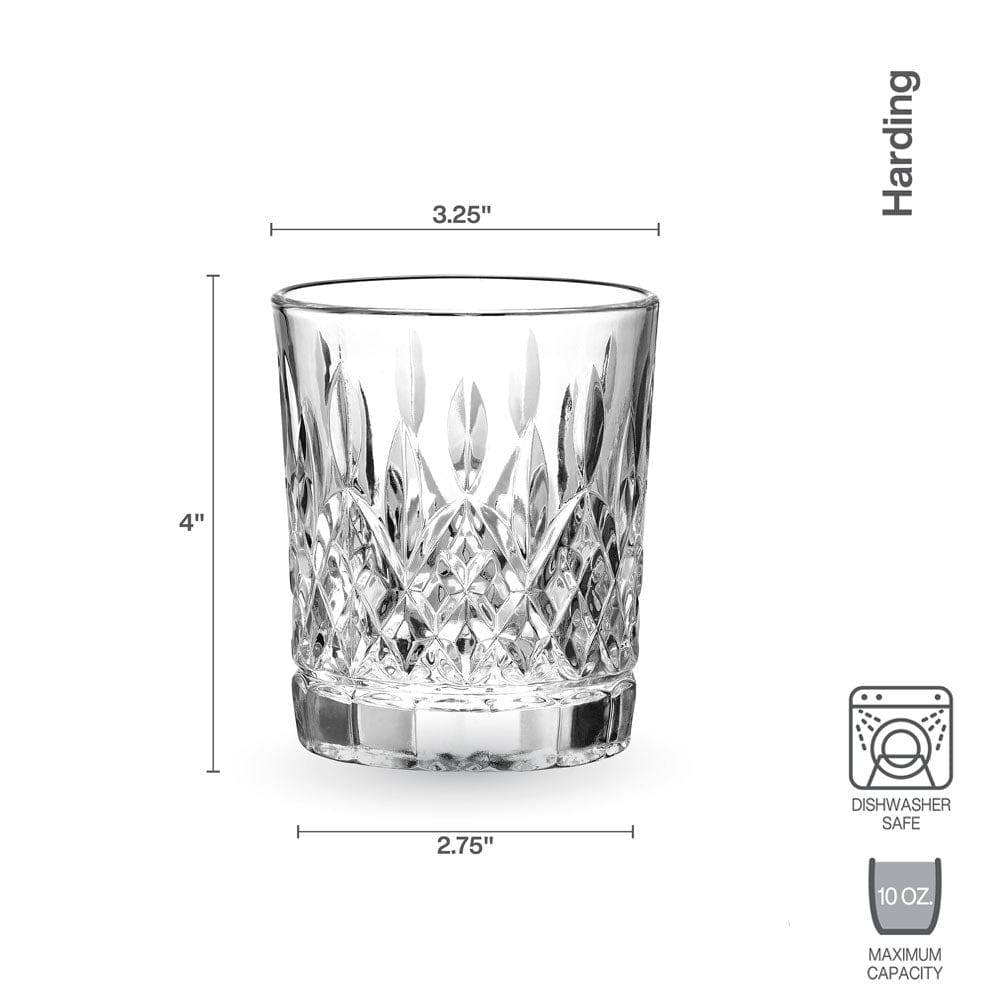 Harding Set of 4 Double Old Fashioned Whiskey Glasses - Image 4
