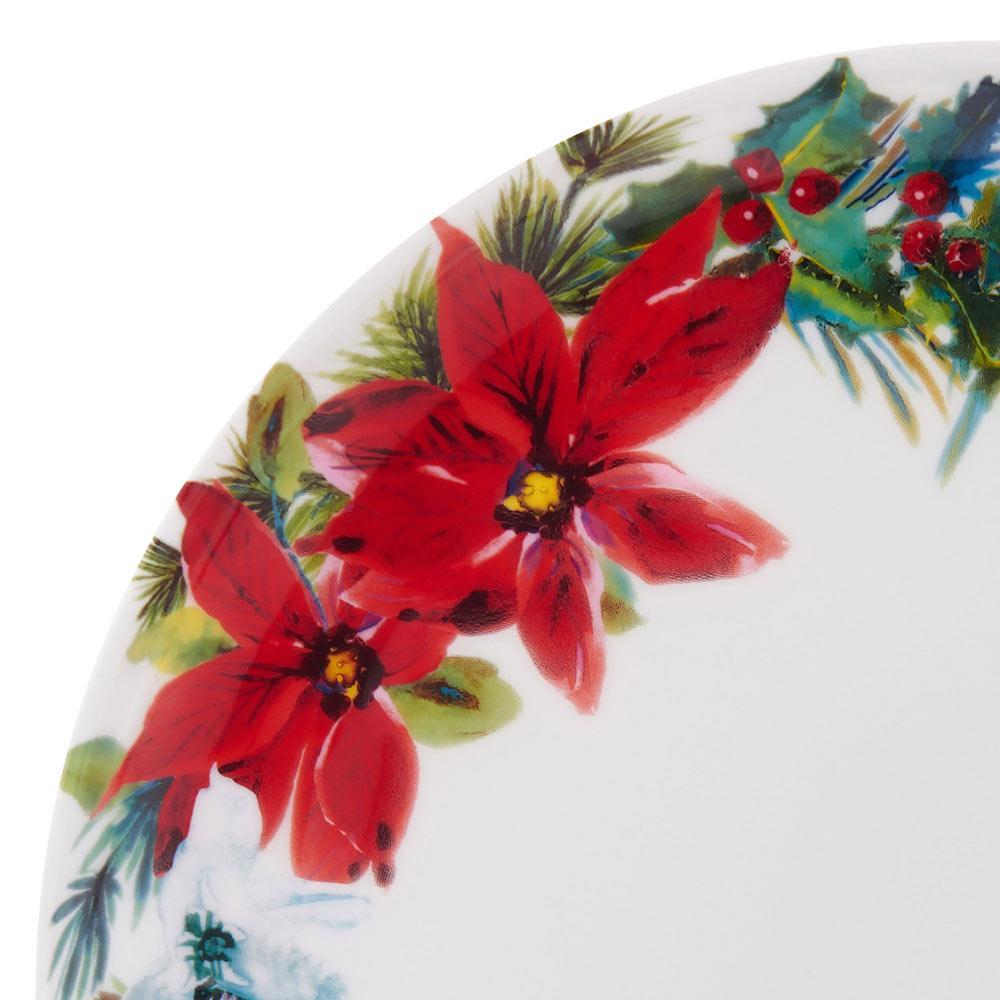 Hope Joy Poinsettia 16 Piece Dinnerware Set. Service for 4 - Image 4