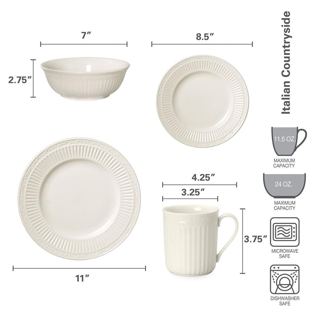 Italian Countryside? 16 Piece Dinnerware Set. Service for 4 - Image 5