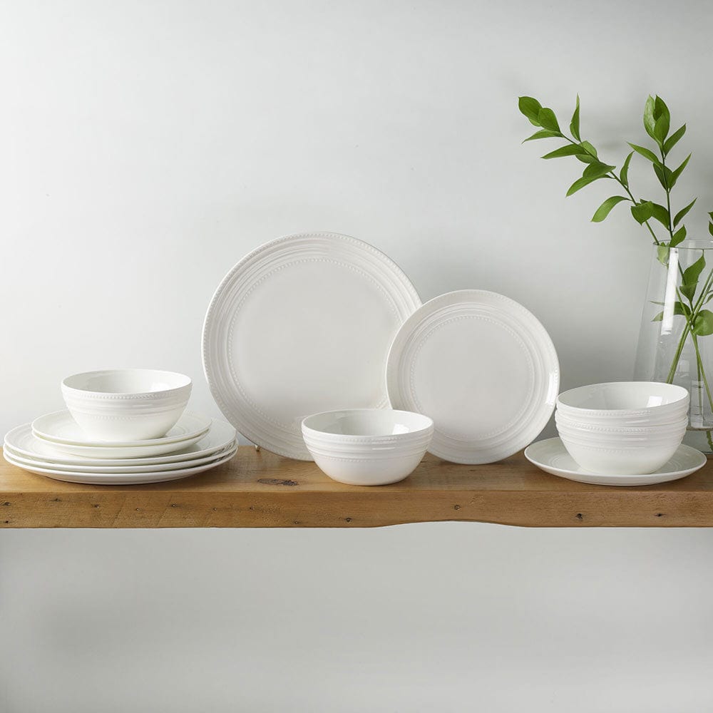 Kamryn Vegan Bone? 12 Piece Dinnerware Set. Service for 4 - Image 3