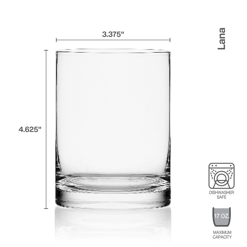 Lana Set of 4 Double Old Fashioned Whiskey Glasses - Image 3