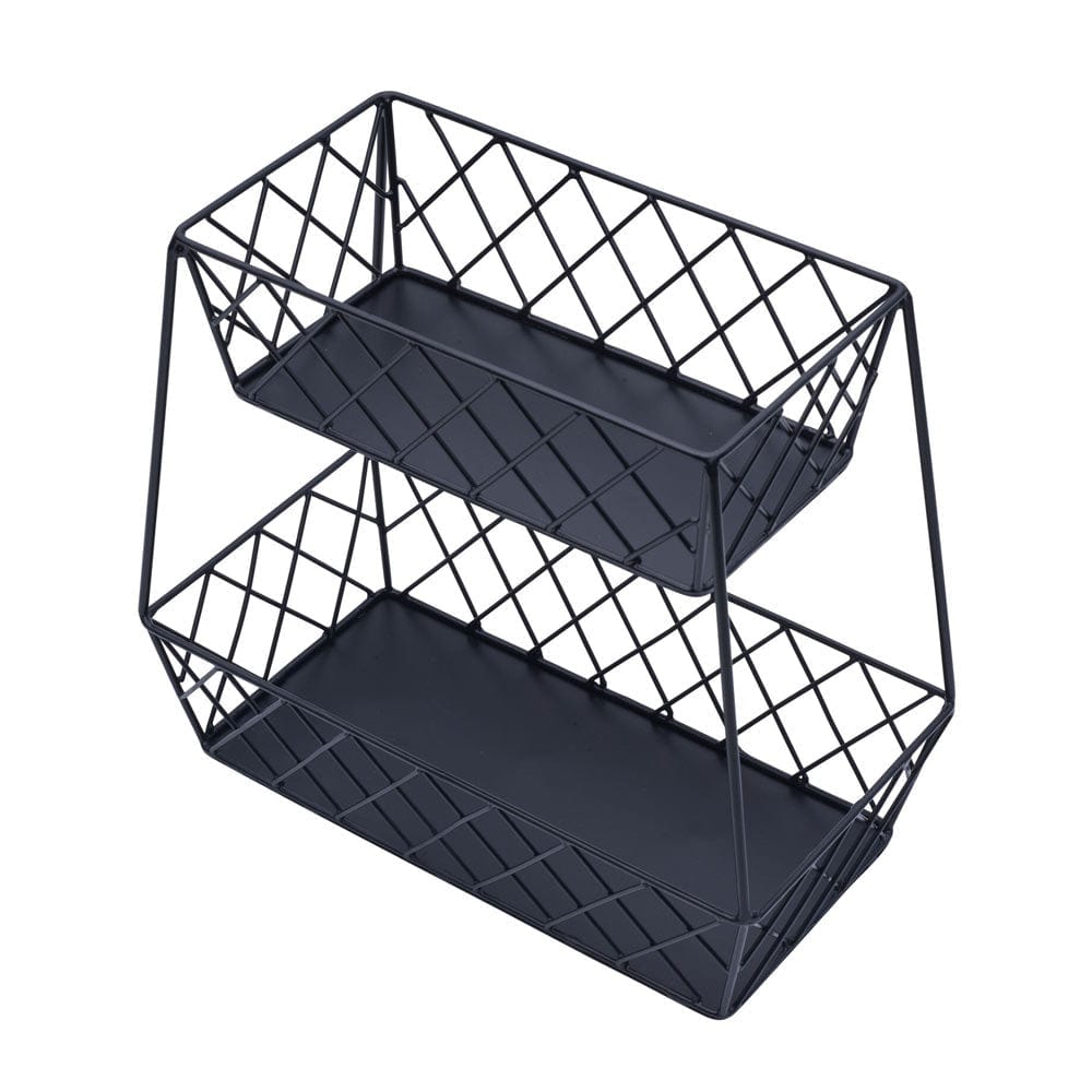 Lattice Farm Flat Back 2 Tier Storage Basket - Image 3