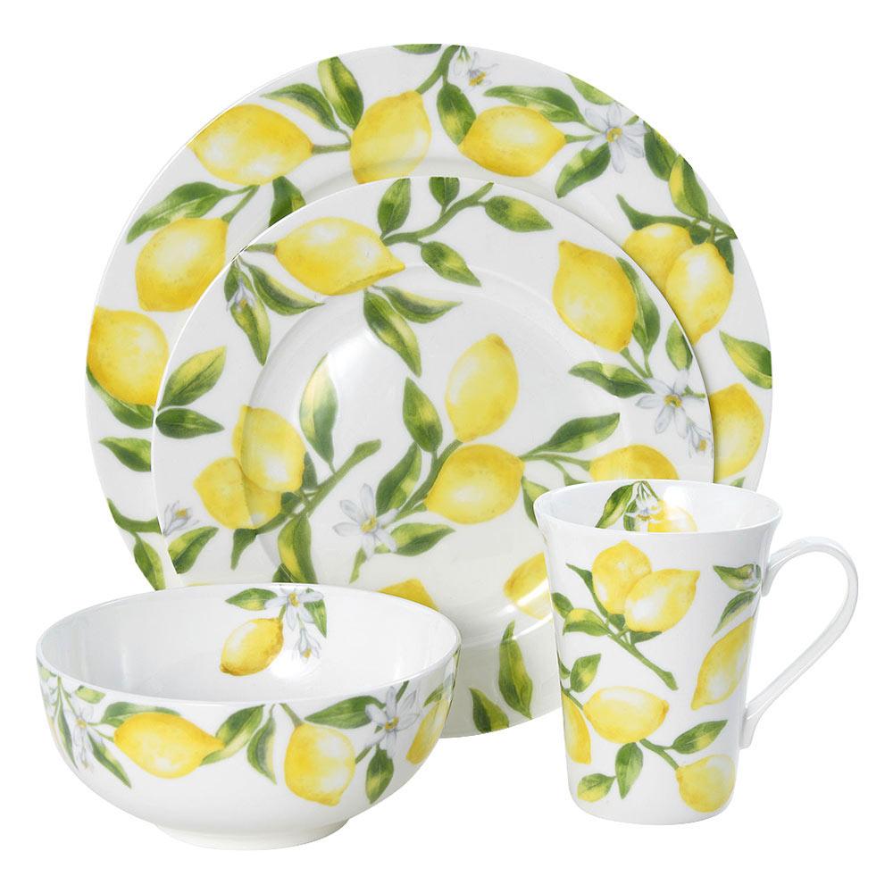 Lemons 16 Piece Dinnerware Set. Service for 4 - Image 7
