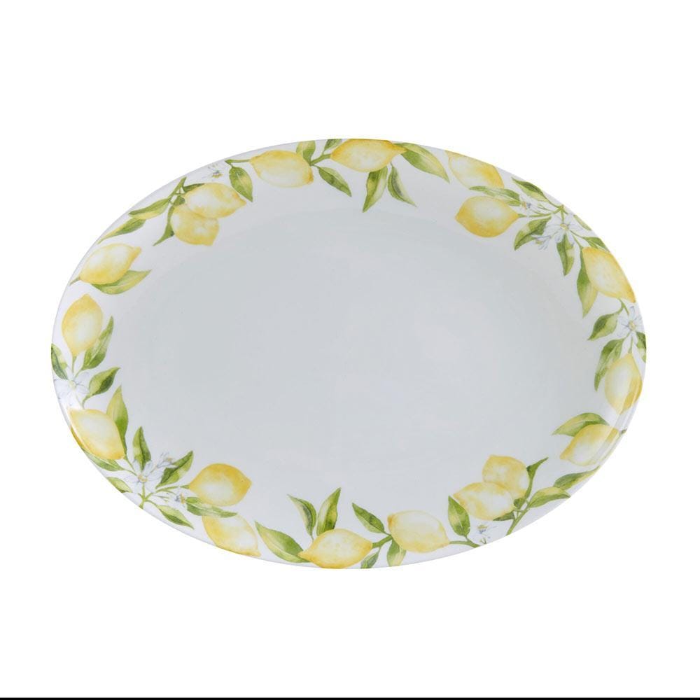 Lemons Oval Serving Platter. 14 Inch - Image 3