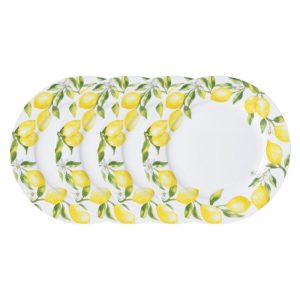 Lemons Set of 4 Dinner Plates
