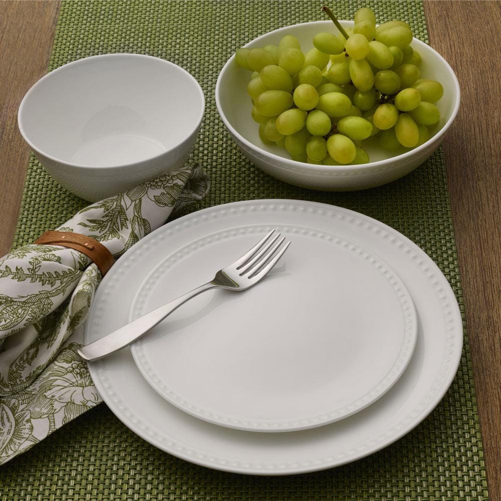 Loria 16 Piece Dinnerware Set with Pasta Bowl. Service for 4 - Image 3
