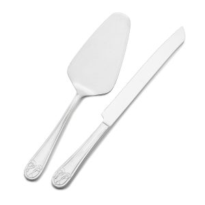 Love Story Cake Knife and Server Set