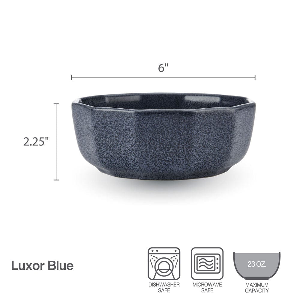 Luxor Blue Set of 4 Soup Cereal Bowls - Image 5