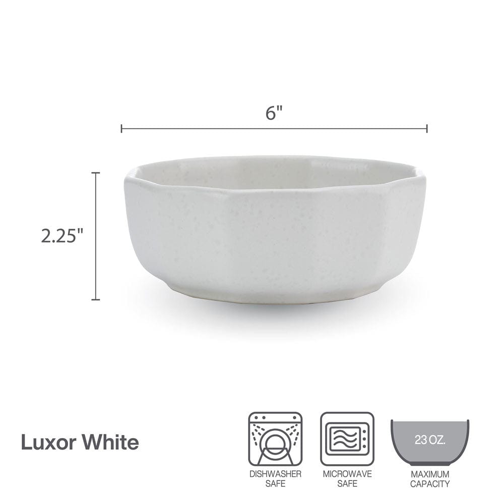 Luxor White Set of 4 Soup Cereal Bowls - Image 5
