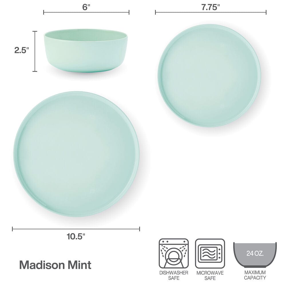 Madison Mint 12 Piece Dinnerware Set. Service for 4 - Image 3