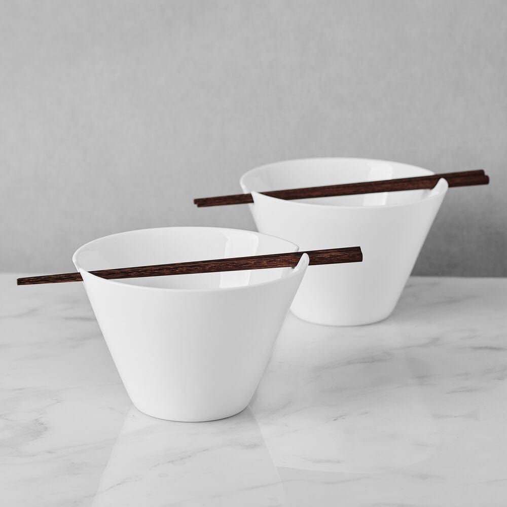 Delray Set of 2 Large Noodle Bowls With Chopsticks - Image 4