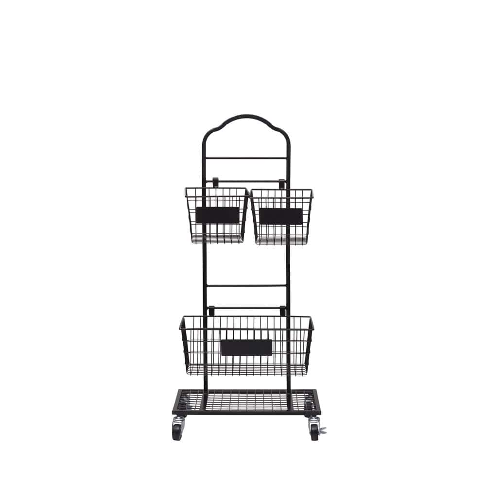 Mercato 3 Tier Adjustable Storage Rack with Chalkboard Plates - Image 6
